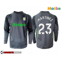 Moške Nogometnih dresov Aston Villa Emiliano Martinez #23 Vratar Domači 2025-26 Dolgi rokavi